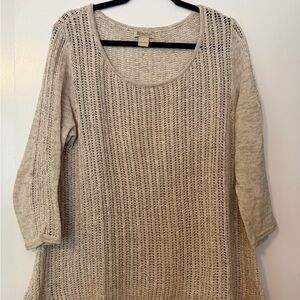 Lucky Brand Cream Knit Sweater